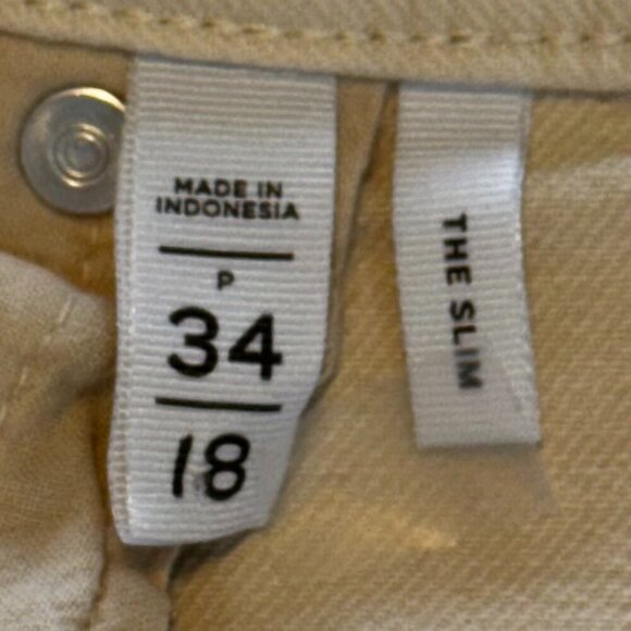 Loft "The Slim" Off White Jeans Size 18 / 34 - Worn Once - Picture 9 of 11